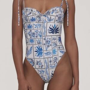 Agua by Agua Bendita Ebano floral-print balconette swimsuit